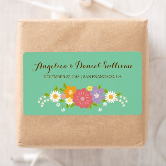 Boho Rustic Floral Wreath Wedding (Mint) (Insitu)