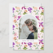 Boho Rustic Garden Photo Save The Date (Vorderseite)