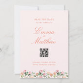 Boho Rustic Garden Photo Save The Date (Rückseite)