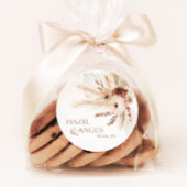 Boho Rustic Gastgeschenk Hochzeit Aufkleber