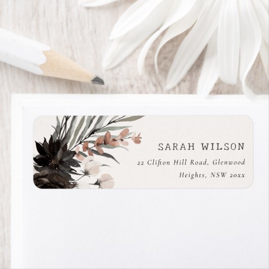 Boho Rustic Gothic Rust Black Botanical Wedding (Insitu)