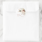 Boho Rustic Green Gastgeschenk Hochzeit Aufkleber (Tasche)