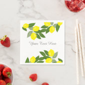 Boho Rustic Lemon Party Deco Paper Napkins Serviette (Beispiel)