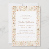 Boho Rustic Meadow Blume Blumenstudium Party Einladung (Vorderseite)