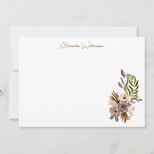 Boho Rustic Nature Botanical Custom Brautparty Dankeskarte (Vorderseite)