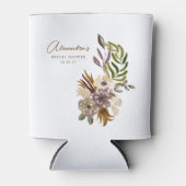 Boho Rustic Nature Botanical Custom Brautparty Dosenkühler (Vorderseite)