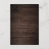 Boho Rustic Neutral Flowers Wedding Details Enclos Begleitkarte (Rückseite)