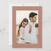 Boho Rustic Pampas Grass Save the Date Einladung (Rückseite)