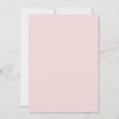 Boho Rustic Pink Bridal Shower Invitation Einladung (Rückseite)