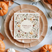 Boho Rustic Pumpkin Autumn Brautparty Serviette