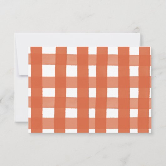 Boho Rustic Pumpkin Baby Dusche Danke Karte (Rückseite)