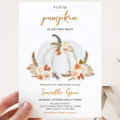 Boho Rustic Pumpkin Baby Shower Einladung