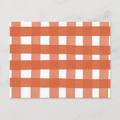 Boho Rustic Pumpkin Books for Baby Card Einladungspostkarte (Rückseite)