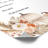 Boho Rustic Pumpkin Fall Alte Ehefrauen Tales Game Poster (Ecke)