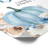 Boho Rustic Pumpkin Fall Foto Booth Sign Poster (Ecke)