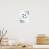 Boho Rustic Pumpkin Fall Foto Booth Sign Poster (Küche)