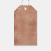 Boho Rustic Pumpkin Fall in der Liebe Danke Tag Geschenkanhänger (Rückseite)