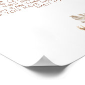 Boho Rustic Pumpkin Fall in der Liebe Sage nicht B Poster (Ecke)