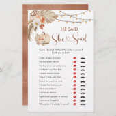 Boho Rustic Pumpkin Fall in der Liebe sagte er (Vorne/Hinten)