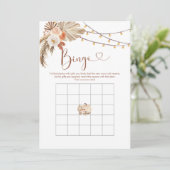 Boho Rustic Pumpkin Fall in Liebe Baby Dusche Bing Einladung (Stehend Vorderseite)