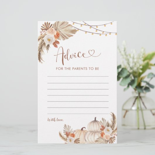 Boho Rustic Pumpkin Fall in Liebe Beratung für Elt (Stehend Vorderseite)