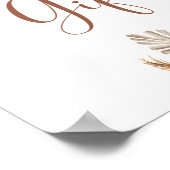 Boho Rustic Pumpkin Fall in Liebe Karten & Geschen Poster (Ecke)