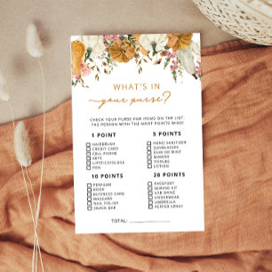 Boho Rustic Pumpkin Fall in Liebe Purgame