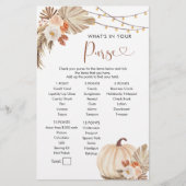 Boho Rustic Pumpkin Fall in Liebe Purgame (Vorderseite)