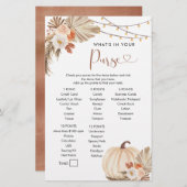 Boho Rustic Pumpkin Fall in Liebe Purgame (Vorne/Hinten)