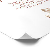 Boho Rustic Pumpkin Fall in Liebe Schnuller Jagd Poster (Ecke)