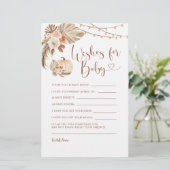 Boho Rustic Pumpkin Fall in Liebe Wünsche für Baby (Stehend Vorderseite)