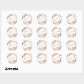 Boho Rustic Pumpkin Fall Liebe Danke Sticker (Blatt)