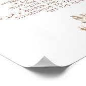 Boho Rustic Pumpkin Fall Liebe Spätabenteuer Poster (Ecke)