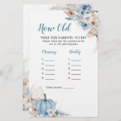 Boho Rustic Pumpkin Fall wie alt die Eltern (Vorne/Hinten)