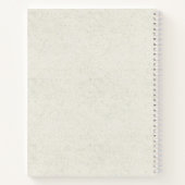 Boho Rustic Sunflowers Monogram Notizblock (Rückseite)