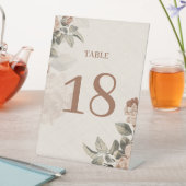 Boho Rustic Terracotta Floral Wedding | Sockelschild (In Situ)