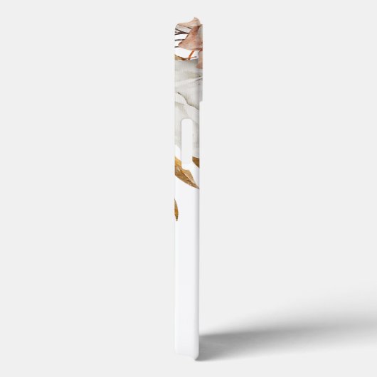 Boho Rustic Terracotta Florals Monogram Initial Case-Mate iPhone Hülle (Rückseite / Rechts)