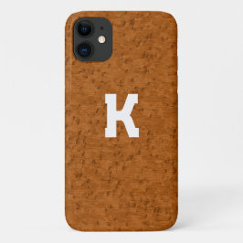 Boho Rustic Textured Wood braun personalisiert Case-Mate iPhone Hülle