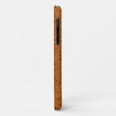 Boho Rustic Textured Wood braun personalisiert Case-Mate iPhone Hülle (Hinten/Links)