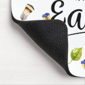 Boho Rustic Wasserfarbe Farbige Frohe Ostern Mousepad (Ecke)
