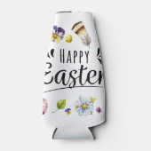 Boho Rustic Watercolor Farbenfrohe Ostern Flaschenkühler (Vorderseite)