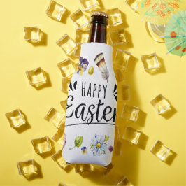 Boho Rustic Watercolor Farbenfrohe Ostern Flaschenkühler