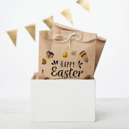 Boho Rustic Watercolor Farbenfrohe Ostern Geschenktütchen