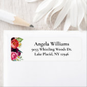 Boho Rustic Watercolor Rücksendeadresse (Insitu)