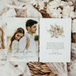 Boho Rustic Wedding Vielen Dank Dankeskarte