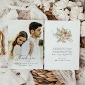 Boho Rustic Wedding Vielen Dank Dankeskarte