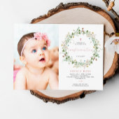 Boho Rustic Wildblumen Foto-Bestätigung Einladung