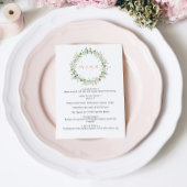 Boho Rustic Wildblumen Wedding Menu Menükarte
