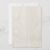 Boho Rustic Wood Antlers Mountain Hochzeit Einladung (Rückseite)