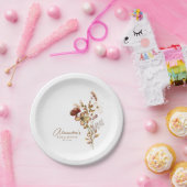 Boho-Rustikal-Erdige-Natur-Botanische-Hochzeitsdus Pappteller (Party)